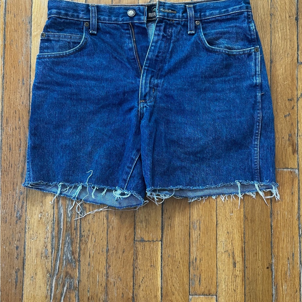 Blue Denim Cutoff Shorts